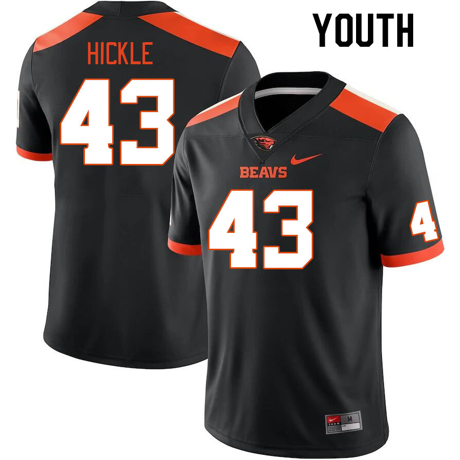 Youth #43 Takari Hickle Oregon State Beavers College Football Jerseys Stitched Sale-Black